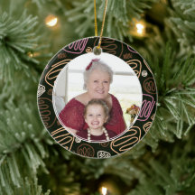 Världens Bästa Mormor Rosa Enkel Linje Mönster Fot
