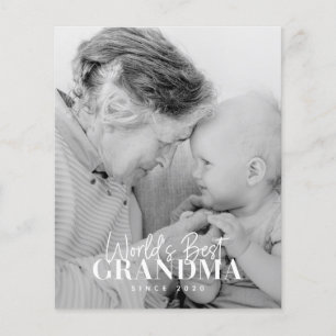 Världens bästa mormor sedan 20XX-foto med enkel Ch
