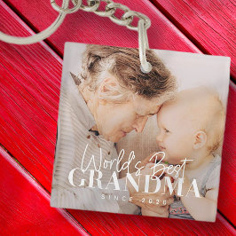 Världens bästa mormor sedan 20XX-foto med enkel Ch