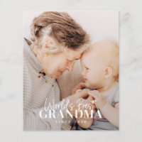 Världens bästa mormor sedan 20XX-foto med enkel Ch