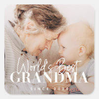 Världens bästa mormor sedan 20XX-foto med enkel Ch