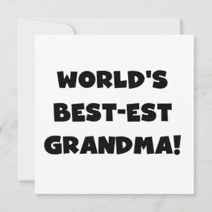 Världens bästa mormor-svarta T-shirts och gåvor