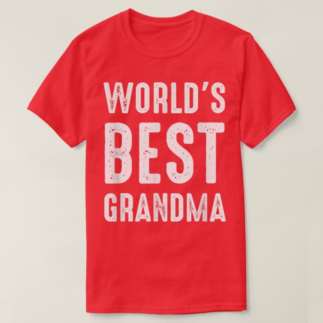 Världens bästa mormor T-Shirt (Design framsida)