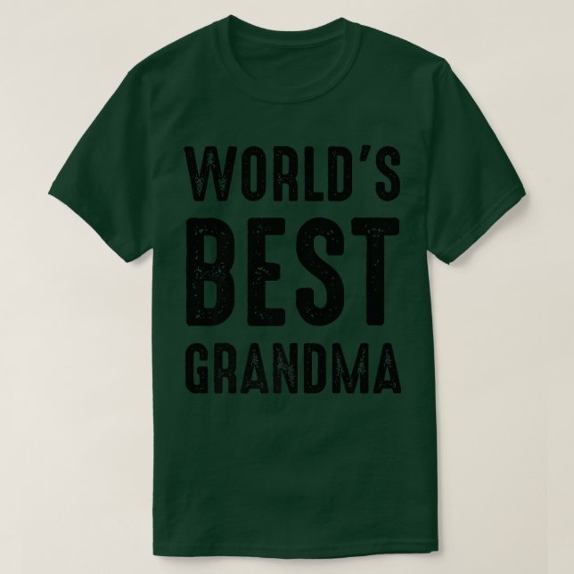 Världens bästa mormor  t shirt (Design framsida)