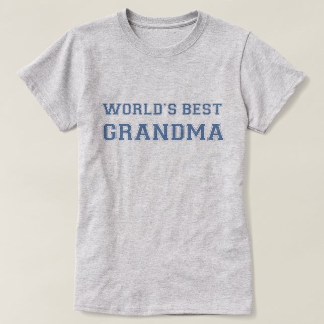 Världens bästa mormor t-shirt (Design framsida)