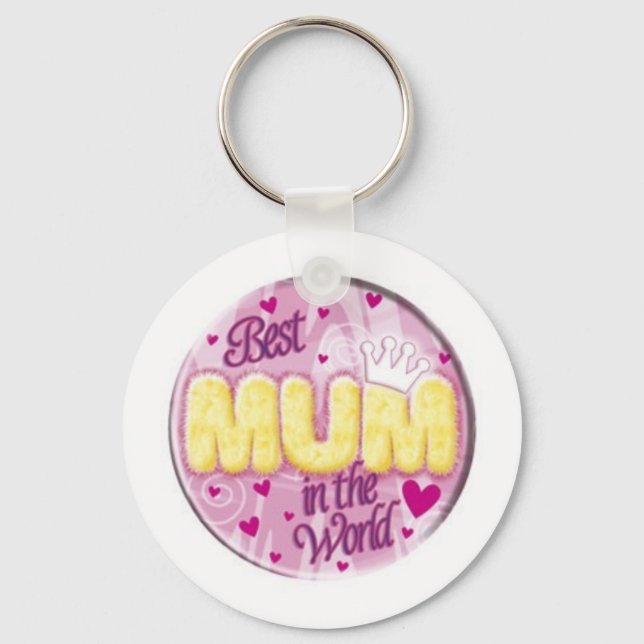 världens bästa morsa i nyckelringen nyckelring (Framsida)