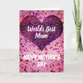 Världens bästa Morsa Rosa Mors dag Helgkort