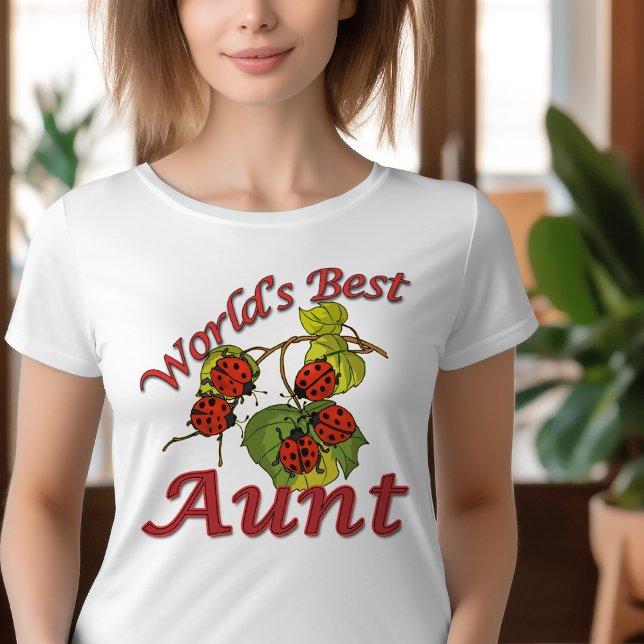 Världens bästa Moster Ladybugs Kvinnors bästa Tee (Skapare uppladdad)