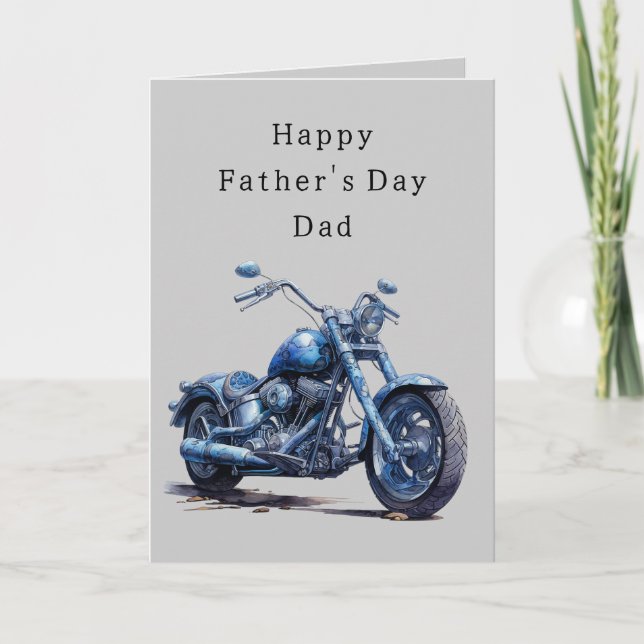 Världens bästa motorcykel Pappa Fars dag Kort (Framsida)