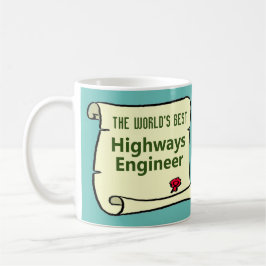 Världens bästa motorvägar Ingenjör. Kaffemugg