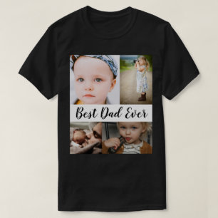 Världens bästa multifoto-Fars dag i Pappa T Shirt