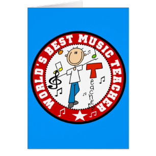 Världens bästa musiklärare hälsningskort