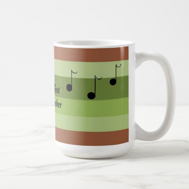 Världens bästa musiklärare kaffemugg (Höger)