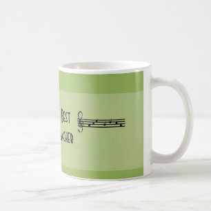 Världens bästa musiklärare kaffemugg