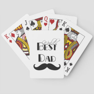 Världens bästa Mustache i Pappa Spelkort
