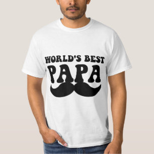 Världens bästa mustasch i pappa tröja