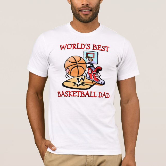 Världens bästa någonsin Basketball Pappa T-shirt (Framsida)
