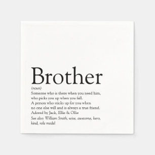 Världens bästa någonsin broder, Hermano Definition Pappersservett
