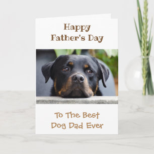 Världens bästa någonsin-foto fars dag Hund Kort