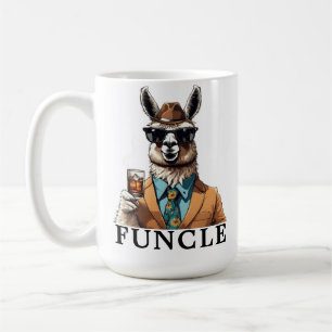 Världens bästa någonsin-funcle farbror Funny Llama Kaffemugg