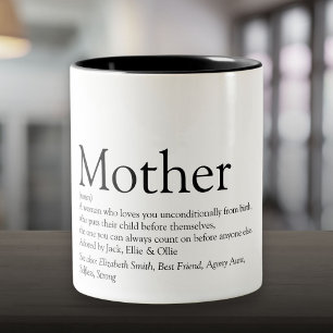 Världens Bästa Någonsin Mamma, Mamma, Mor Definiti Två-Tonad Mugg