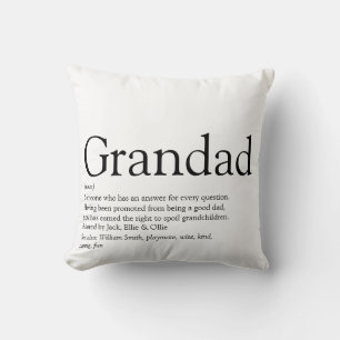 Världens bästa någonsin, morfar, Pappa-definition Kudde
