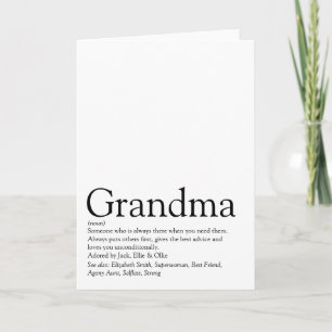 Världens bästa någonsin mormor farmor definition kort