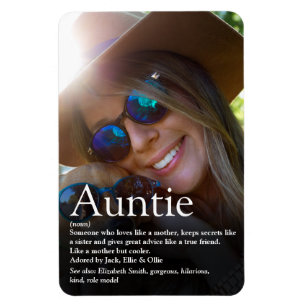 Världens bästa någonsin Moster, Auntie Definition Magnet