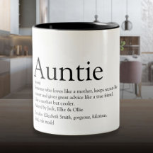 Världens bästa någonsin Moster, Auntie Definition