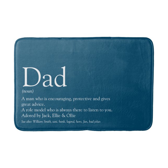 Världens Bästa Någonsin Pappa Far Daddy Definition Badrumsmatta (Framsidan)