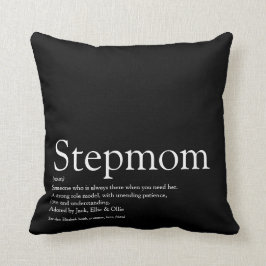 Världens bästa någonsin-styvmor, stepmosdefinition kudde