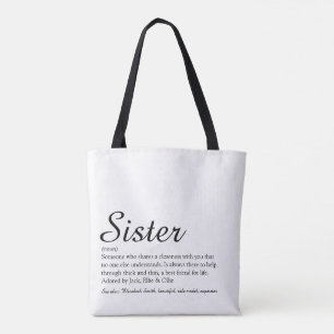 Världens Bästa Någonsin Syster Definition Skript Tygkasse