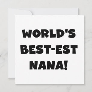 Världens bästa Nana Black and White T-shirts
