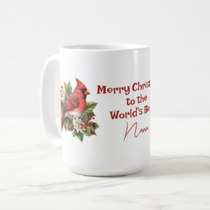 Världens bästa Nana Jul Red-kardinal Kaffemugg