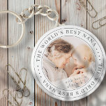 Världens bästa Nana-klassiska, enkla foto Nyckelring<br><div class="desc">Den här enkla och klassiska designen består av serif-typografi och lägger till ett anpassningsbar-foto.</div>