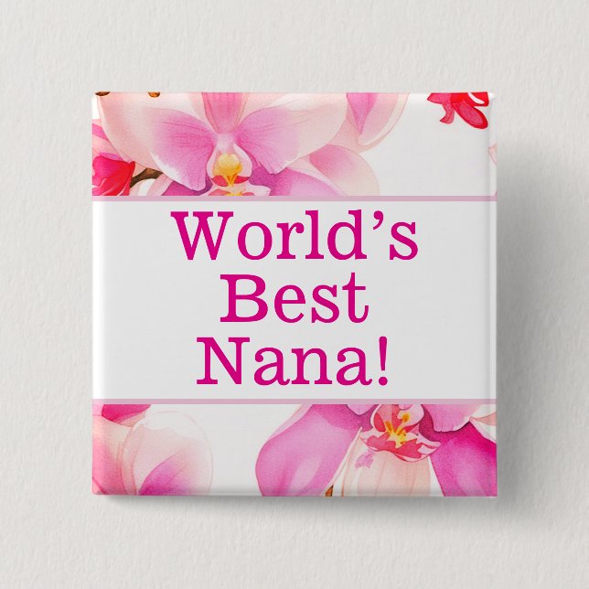 Världens bästa nana-stift knapp (Framsida)