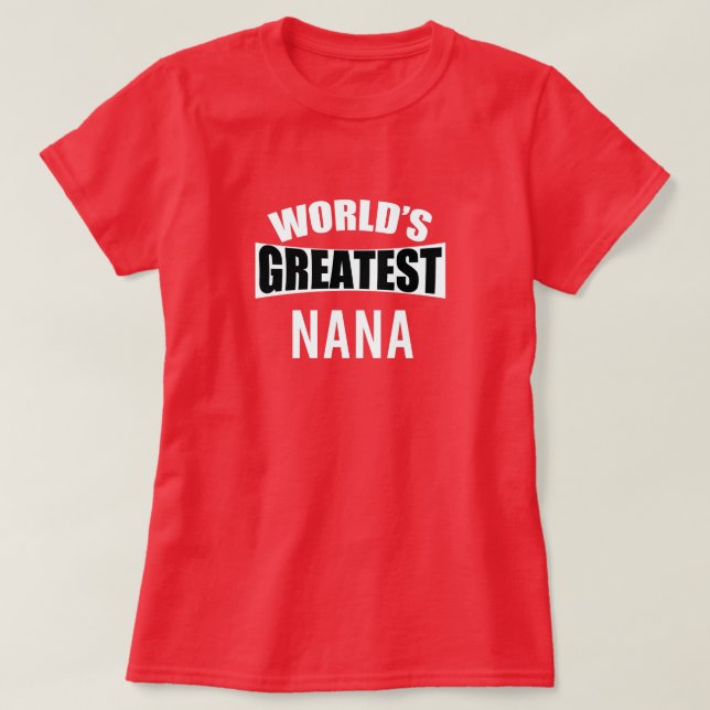 Världens bästa nana t shirt (Design framsida)