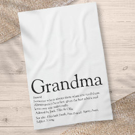 Världens bästa nånsin Mormor, Mormor Definition Kökshandduk