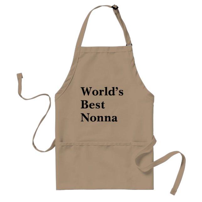 Världens Bästa Nonna Italienska Mormor Present För Förkläde (Framsidan)