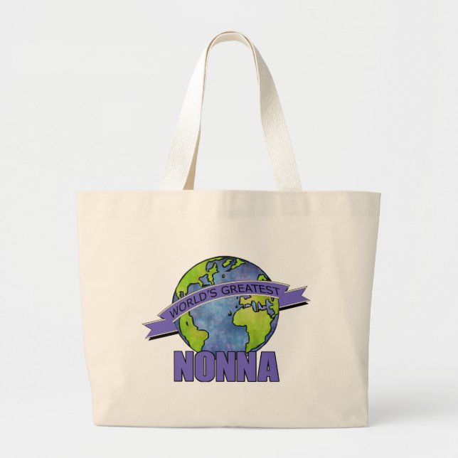 Världens Bästa Nonna Jumbo Tygkasse (Framsidan)