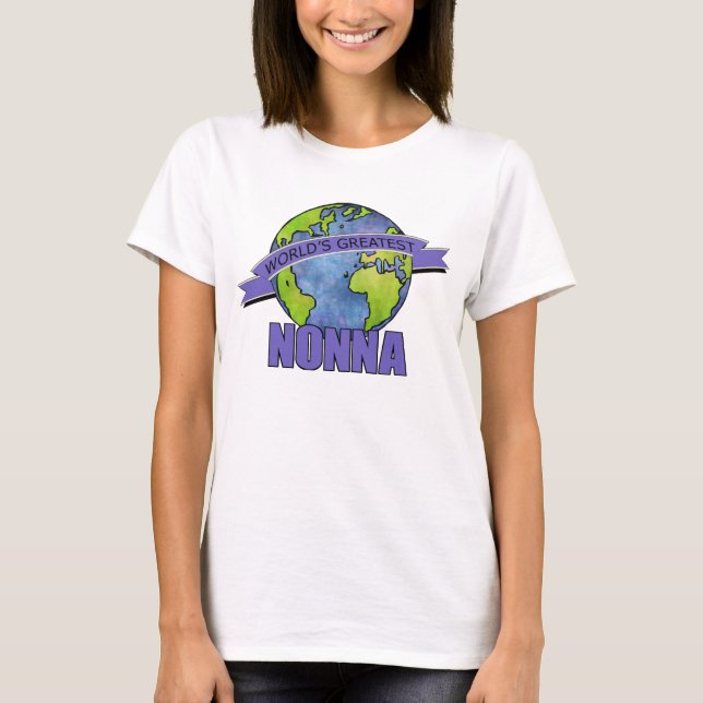 Världens Bästa Nonna T Shirt (Framsida)