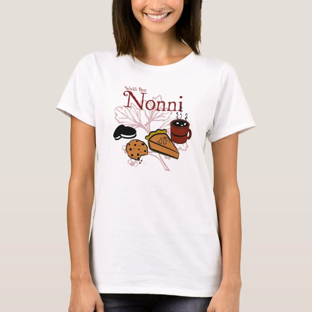 Världens bästa nonni-Långärmad Shirt Tee Shirt (Framsida)