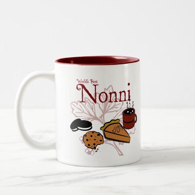 Världens Bästa Nonni-mugg Två-Tonad Mugg (Vänster)