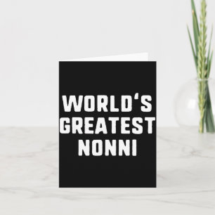 Världens bästa nonni roliga familj kort