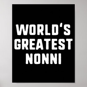 Världens bästa nonni roliga familj poster