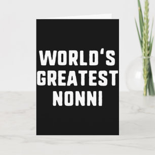 Världens bästa nonni roliga familj Världens bästa Kort