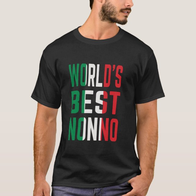 Världens Bästa Nonno Farfar Födelsedag Fars Dag T Shirt (Framsida)
