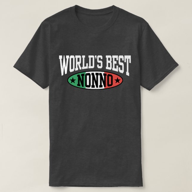Världens bästa nonno tee shirt (Design framsida)