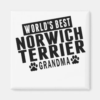 Världens bästa norwich Terrier Grandma Magnet