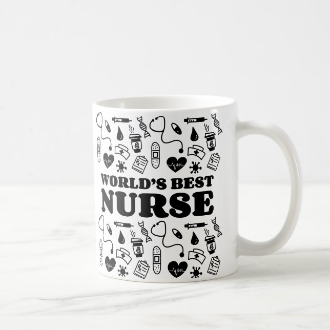 Världens bästa Nurse Mugg (Höger)